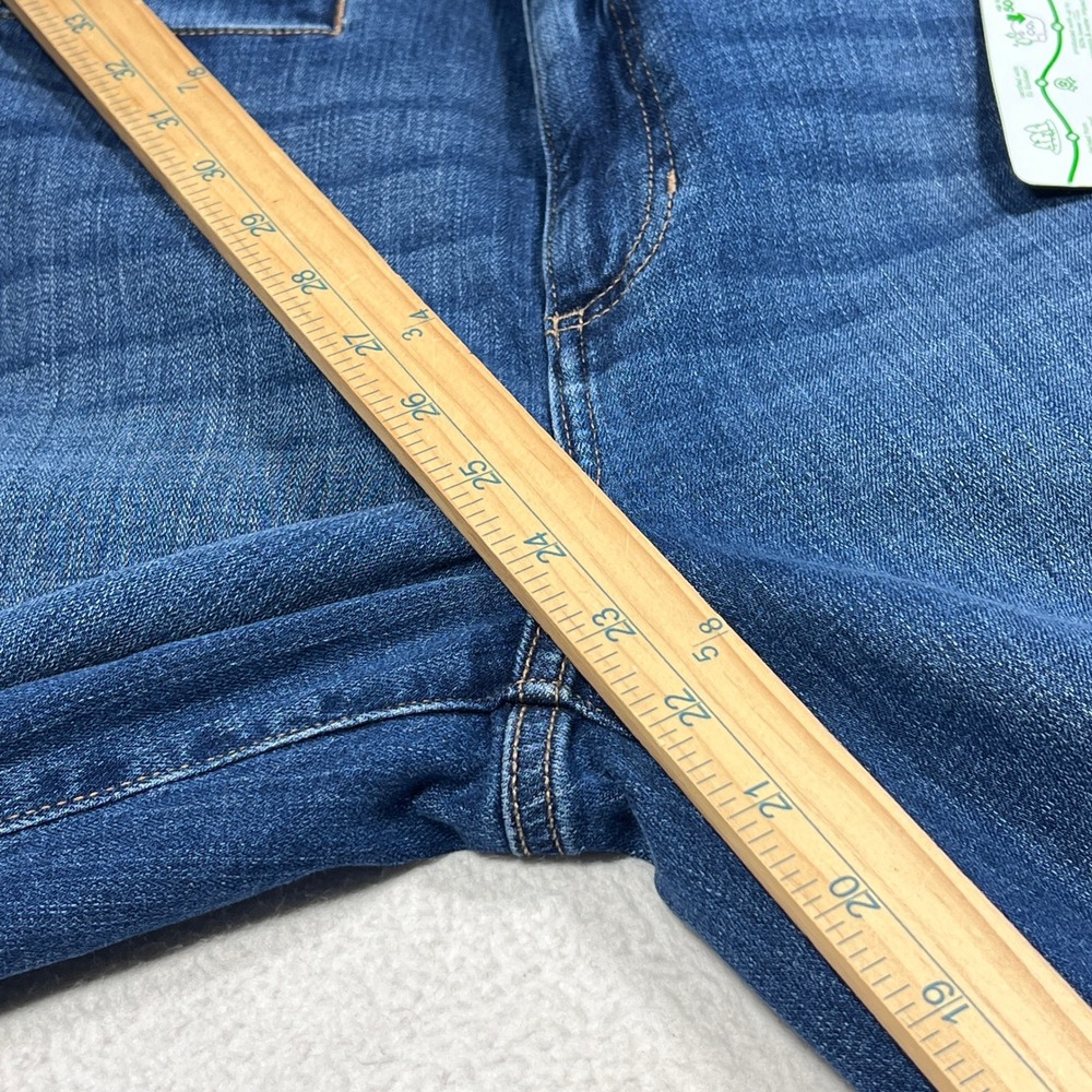 Venus Wide Leg Jeans Women 8 Blue EcoVero Sustainable High Rise Trendy Boho New - Picture 11 of 15